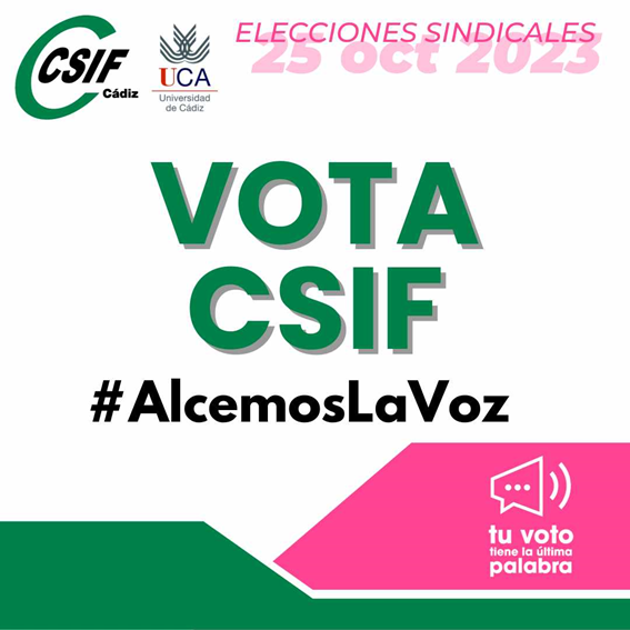 Vota CSIF. Elecciones Sindicales PDI Funcionario