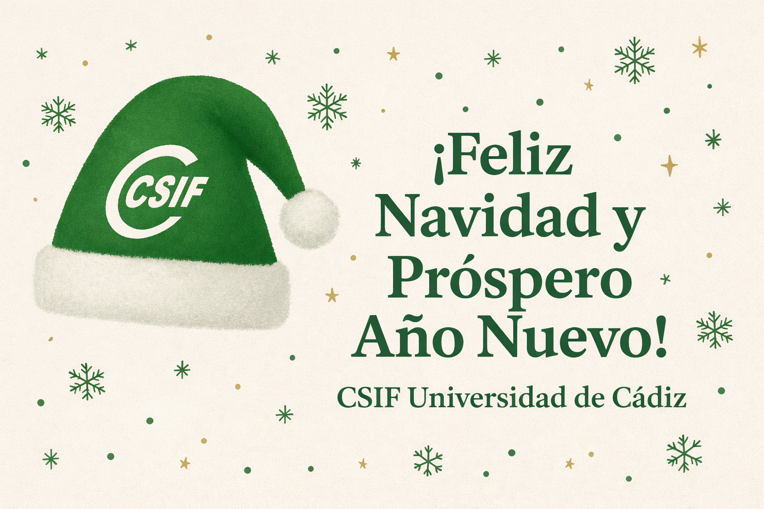 Feliz Navidad y Próspero Año Nuevo.